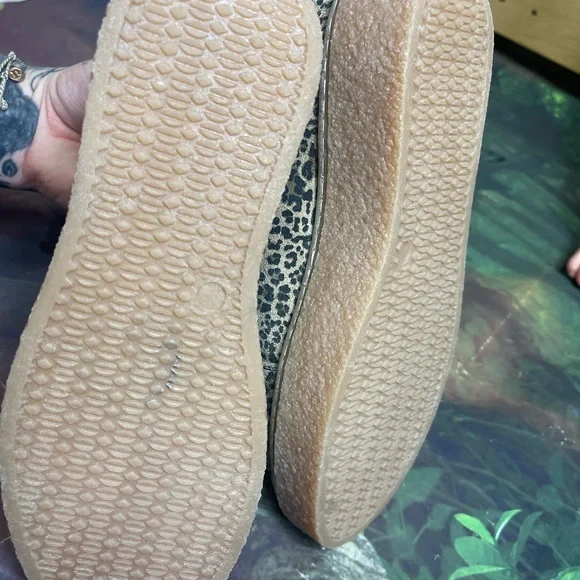 Hush Puppies Womens Sz 6.5 Bridget Animal print Leopard Suede Platform Sneakers - Picture 3 of 12